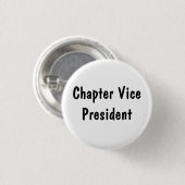 Vice-president van het hoofdstuk ronde button 3,2 cm (Voorkant /achterkant)