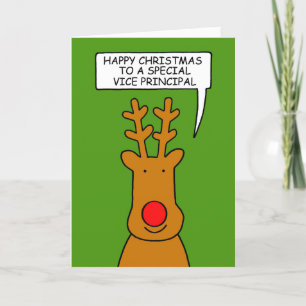 Vice Principal Happy Christmas Holiday Briefkaart