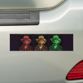 Vicent Van Gogh Collage Bumpersticker (Op auto)