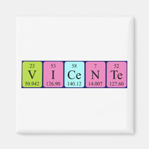 Vicente periodieke lijstnaam magnet