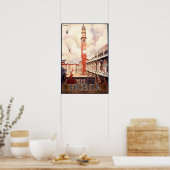 VICENZA Basilica Palladiana  Italiaans reizen Poster (Keuken)