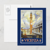 Vicenza Italië Reis Briefkaart (Voorkant / Achterkant)