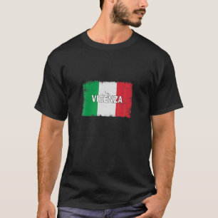 Vicenza - italië - stad met Italiaanse vlag T-shirt