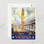 Vicenza Italië — vintonijnreis Briefkaart (Voorkant / Achterkant)