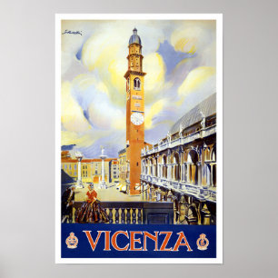 Vicenza Italië — vintonijnreis Poster