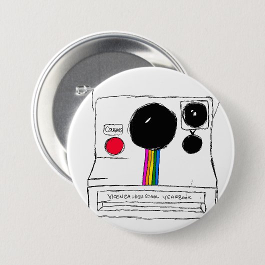 vicenza-jaarboek ronde button 7,6 cm (Voorkant /achterkant)