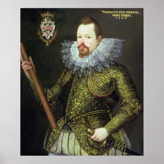 Vicenzo Gonzaga, hertog van Mantua, 1600 Poster (Voorkant)