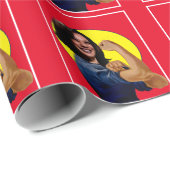 VicePresident Kamala Harris als Rosie Cadeaupapier (Rol Hoek)