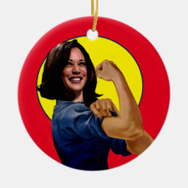 VicePresident Kamala Harris als Rosie Keramisch Ornament