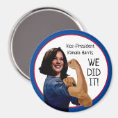 VicePresident Kamala Harris als Rosie Magneet (Voorkant / Achterkant)