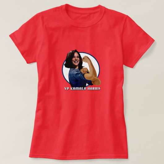 VicePresident Kamala Harris als Rosie T-shirt (Design voorkant)