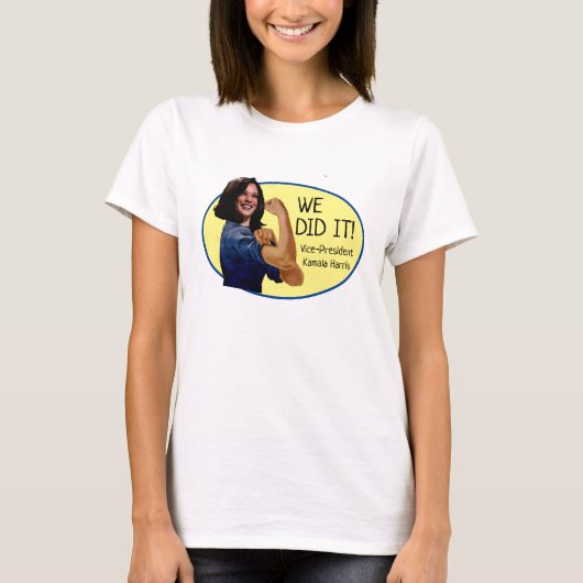 VicePresident Kamala Harris als Rosie T-shirt (Voorkant)