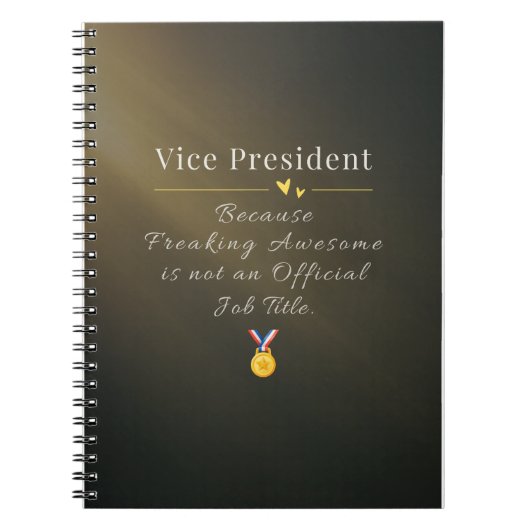 Vicepresident Notitieboek (Voorkant)