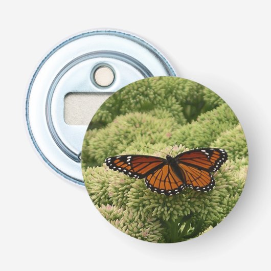 Viceroy Butterfly Beauful Natuur Fotografie Button Flesopener (Voorkant)