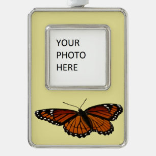 Viceroy Butterfly Beauful Natuur Fotografie Verzilverd Omlijst Ornament
