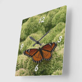 Viceroy Butterfly Beauful Natuur Fotografie Vierkante Klok (Hoek)