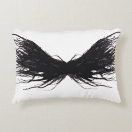 Vices Abstract Black Wings Alcohol Ink Art Accent Kussen