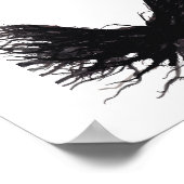 Vices Abstract Black Wings Alcohol Ink Art Poster (Hoek)