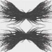 Vices Abstract Black Wings Alcohol Ink Art Sticker (Voorkant)