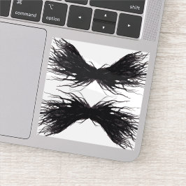 Vices Abstract Black Wings Alcohol Ink Art Sticker