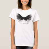 Vices Abstract Black Wings Alcohol Ink Art T-shirt (Voorkant)