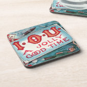 Vices Party, gokken Drink roken Bier Onderzetter (Linkerzijde)