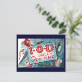 Vices Party, gokken Drink roken Briefkaart (Staand voorkant)