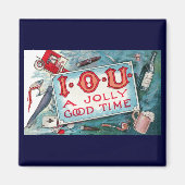  Vices Party, gokken Drink roken Magneet (Voorkant)