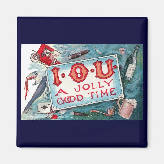  Vices Party, gokken Drink roken Magneet (Voorkant)