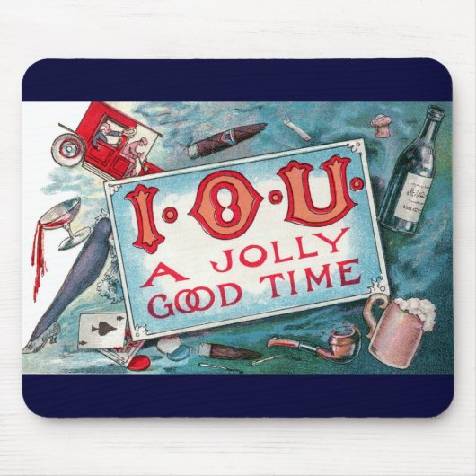  Vices Party, gokken Drink roken Muismat (Voorkant)