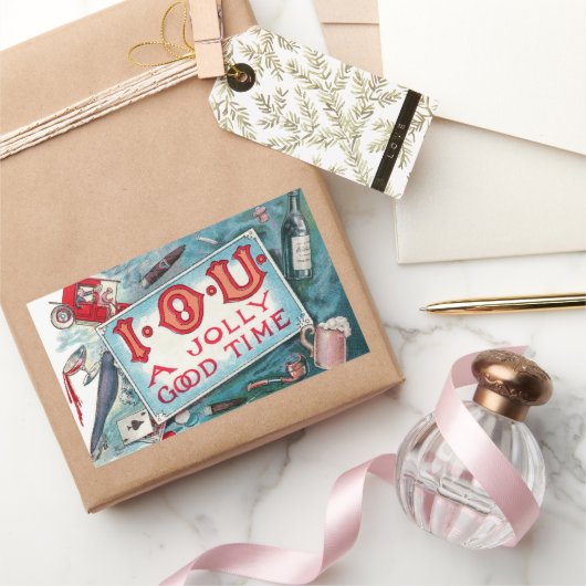  Vices Party, gokken Drink roken Rechthoekige Sticker (Geschenken)