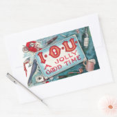  Vices Party, gokken Drink roken Rechthoekige Sticker (Envelop)