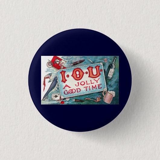 Vices Party, gokken Drink roken Ronde Button 3,2 Cm (Voorkant)