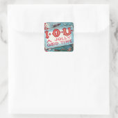  Vices Party, gokken Drink roken Vierkante Sticker (Tas)