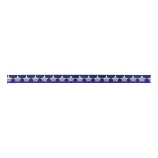 Vicesheriff Badge Satin Ribbon Satijnen Lint (Voorkant)