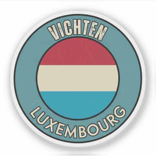 Vichten, Luxemburg Sticker (Voorkant)