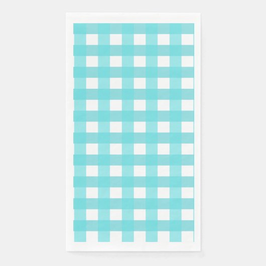 Vichy Bleu Ciel Servet (Voorkant)