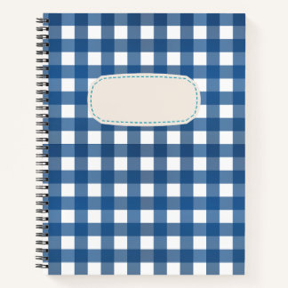 Vichy Bleu marine Notitieboek