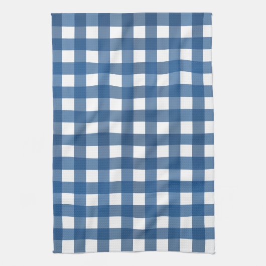 Vichy Bleu marine Theedoek (Verticaal)