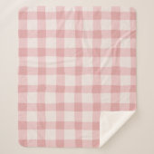 Vichy checkered blanket. sherpa deken (Voorkant)