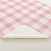 Vichy checkered blanket. sherpa deken (3/4)