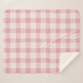 Vichy checkered blanket. sherpa deken (Voorkant (horizontaal))