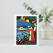 Vichy Comite des Fetes ~ France Travel Art Briefkaart (Staand voorkant)