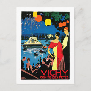 Vichy Comite des Fetes ~ France Travel Art Briefkaart