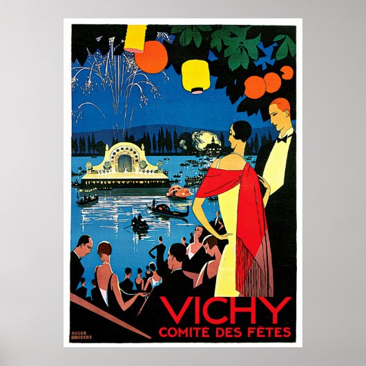 Vichy Comite des Fetes ~ France Travel Art Poster (Voorkant)
