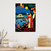 Vichy Comite des Fetes ~ France Travel Art Poster (Keuken)