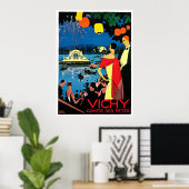 Vichy Comite des Fetes ~ France Travel Art Poster (Thuiskantoor)