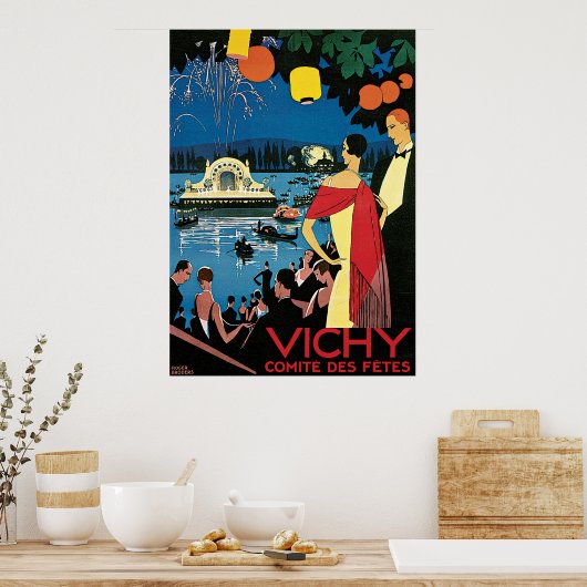 Vichy Comite des Fetes Poster (Keuken)