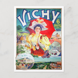 Vichy France vintage Briefkaart