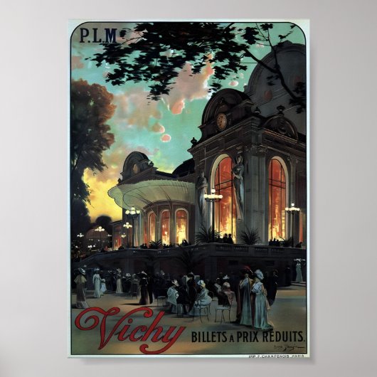Vichy, Frankrijk - Billets A Prix Reduits Poster (Voorkant)
